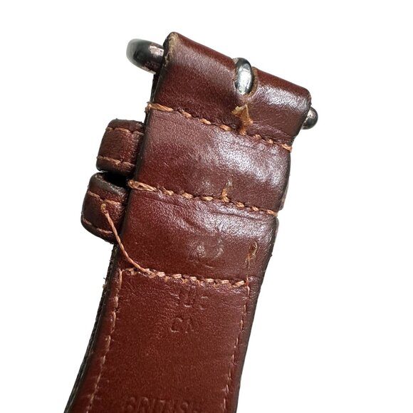 COACH Men's Tan Brown Braided leather Belt Size 42 - Picture 11 of 12